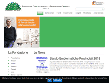 Tablet Screenshot of fondazioneprovcremona.it